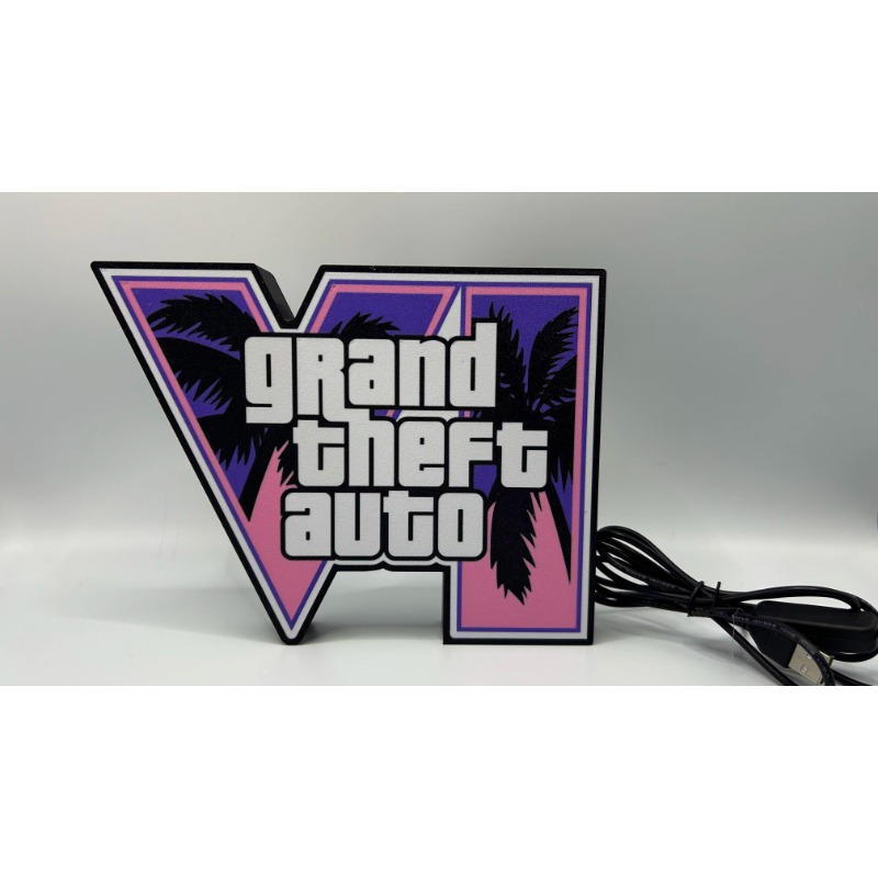 GTA 6 Grand Theft Auto VI LED  - Accessories For Your Gaming Room ulasan dan harga